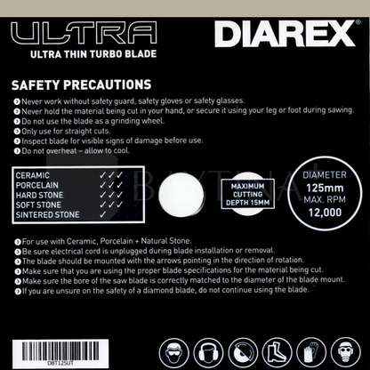 [DIAREX] Ultra Thin Turbo Blade 125mm