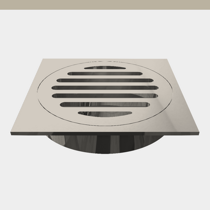 [ART] Standard 100mm Square Floor Waste Push In CP