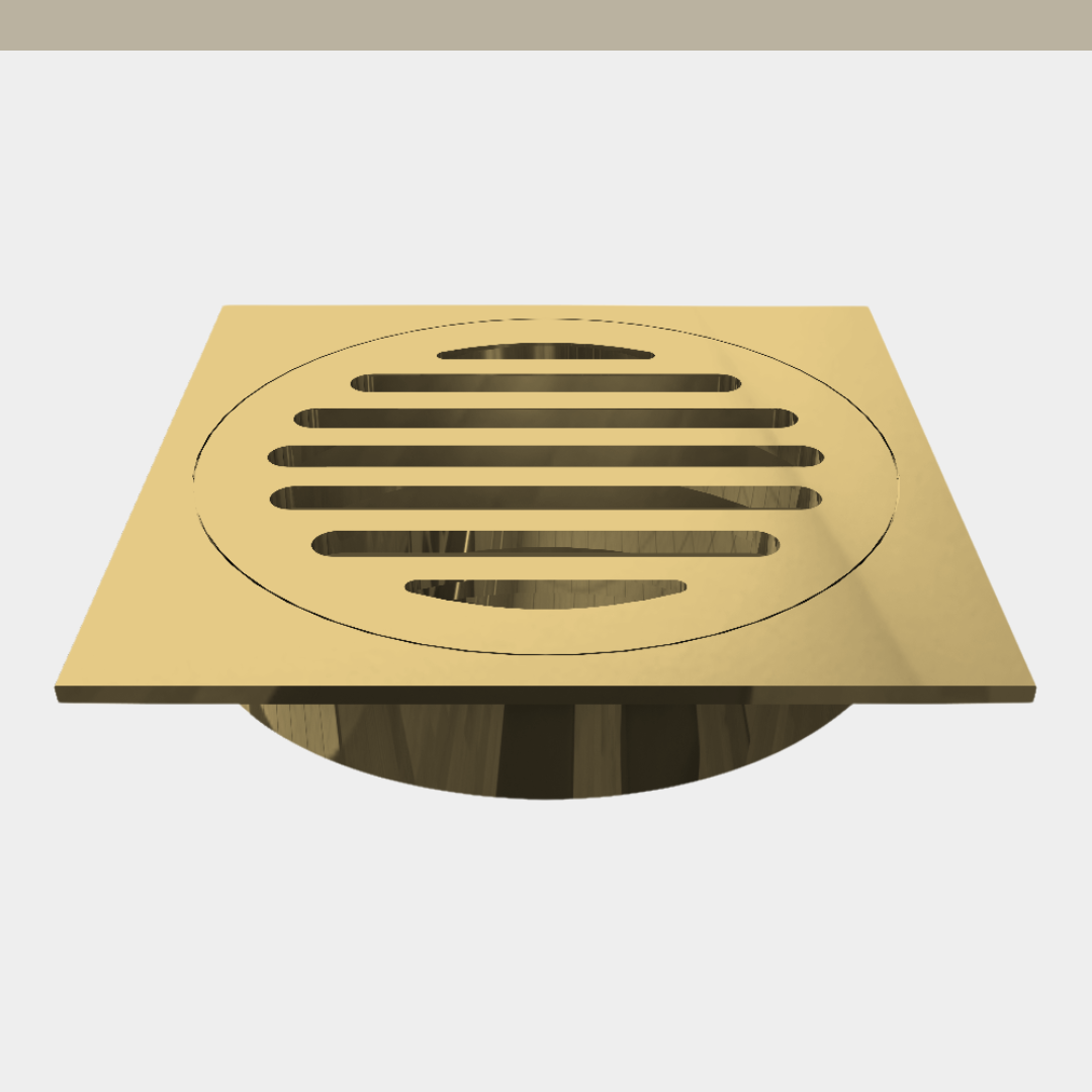 [ART] Standard 100mm Square Floor Waste Push In CP