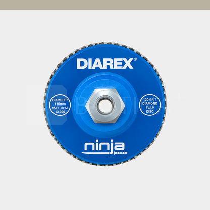[DIAREX] Ninja Diamond Flap Disc 115mm 120Grit