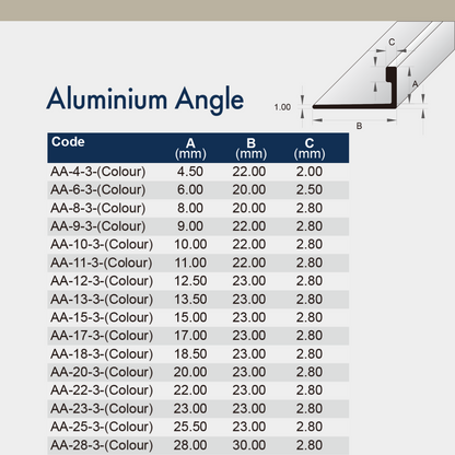 [BAT] Aluminium L Shape Notched Angle