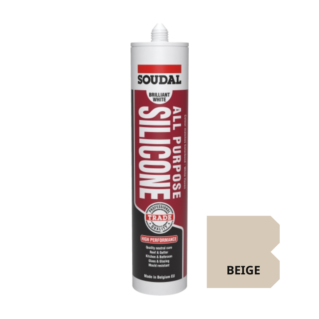 [SOUDAL] All Purpose Silicone 300ml - Beige