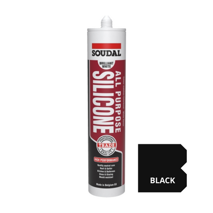 [SOUDAL] All Purpose Silicone 300ml - Black