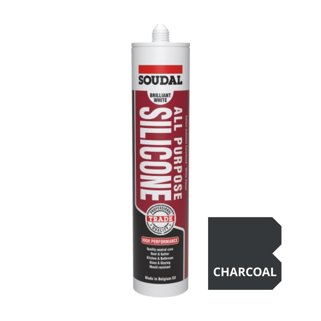 [SOUDAL] All Purpose Silicone 300ml - Charcoal