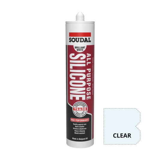 [SOUDAL] All Purpose Silicone 300ml - Clear