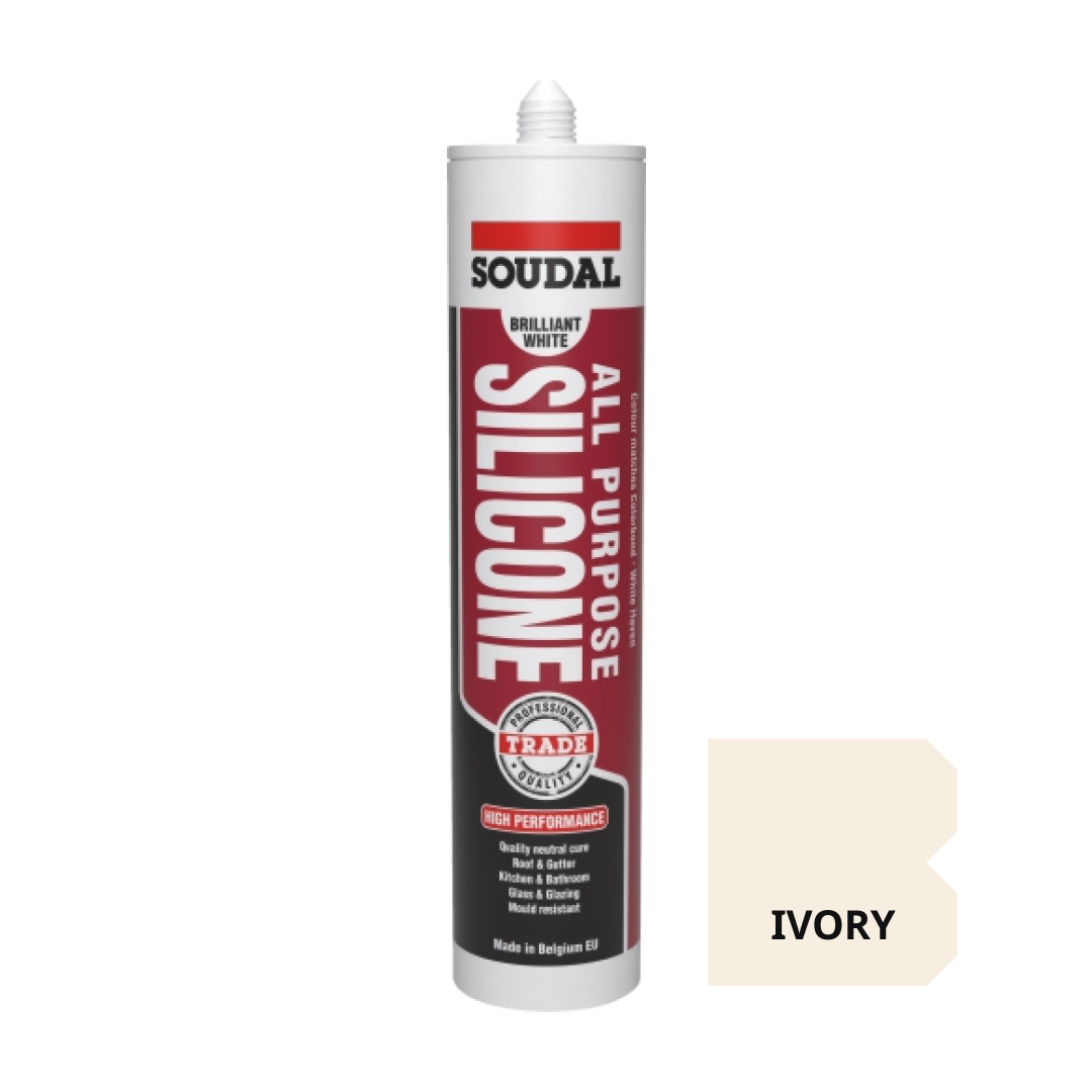 [SOUDAL] All Purpose Silicone 300ml - Ivory