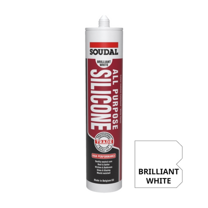 [SOUDAL] All Purpose Silicone 300ml - Brilliant white