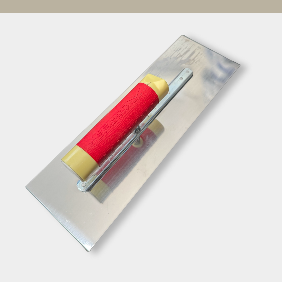 [KR] Plastering Square Trowel Red (Steel) 300 x 120 x 0.8T