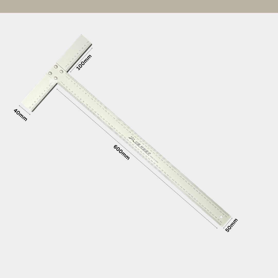 [KR] Al. T-square Ruler 600mm