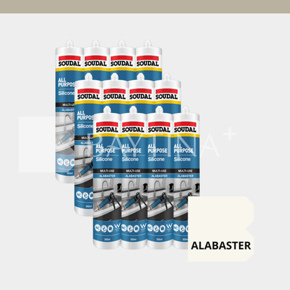 [SOUDAL] All Purpose Silicone 300ml - Alabaster