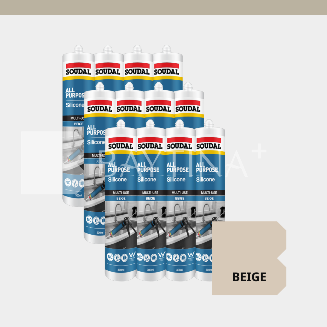 [SOUDAL] All Purpose Silicone 300ml - Beige