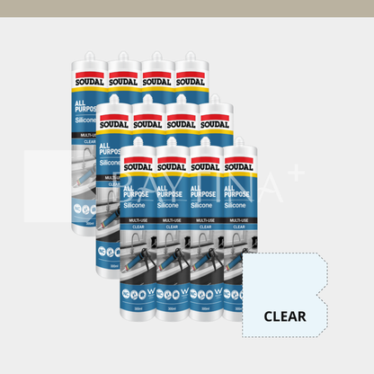 [SOUDAL] All Purpose Silicone 300ml - Clear