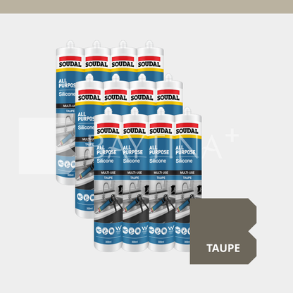 [SOUDAL] All Purpose Silicone 300ml - Taupe